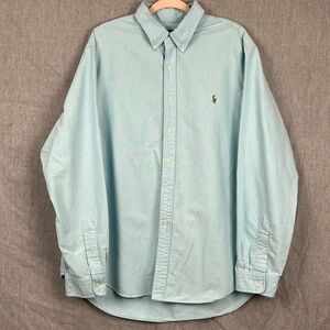 Ralph Lauren Mens 100% Cotton FLESH PONY Collared Button Down Sz XXL Preppy Work